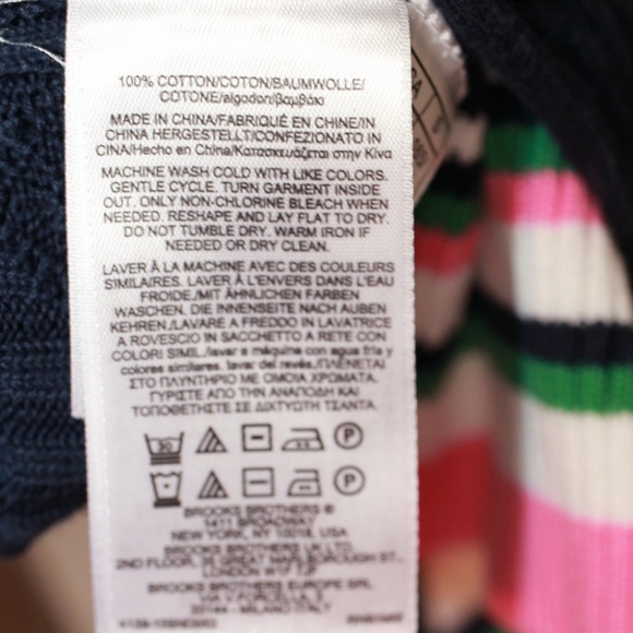 Brooks Brothers Navy Cable Knit Sweater Size (S) - Picture 4 of 4